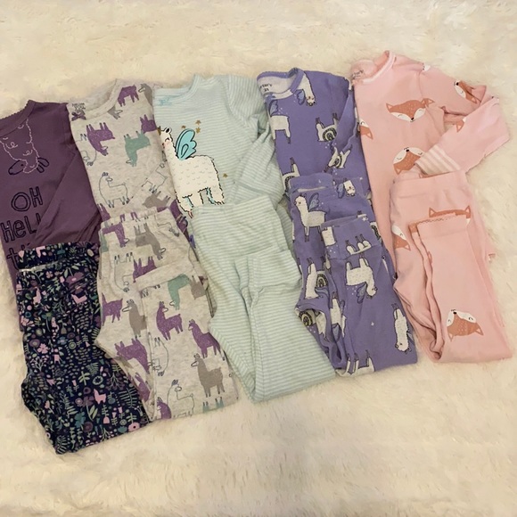 Lot of 5 long sleeve PJ Sets
